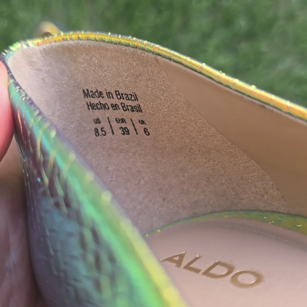 Aldo Iridescent Heels Size 8.5 - Picture 6 of 9